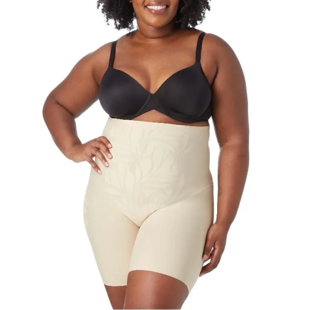 Maidenform Flexees LYCRA Fitsense Hi-Waist Sculpting Thigh Slimmer Underwear 1X